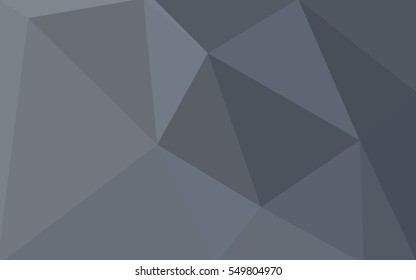 Gray polygonal illustration, which consist of triangles. Geometric background in Origami style with gradient. Triangular design for your business.