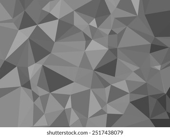 Fondo de mosaico poligonal gris, Plantillas de diseño creativo. Fondo de Vector Abstractas de triángulos