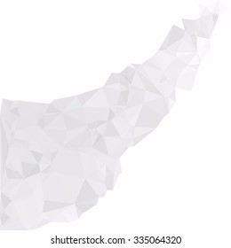 Gray Polygonal Mosaic Background, Creative Design Templates