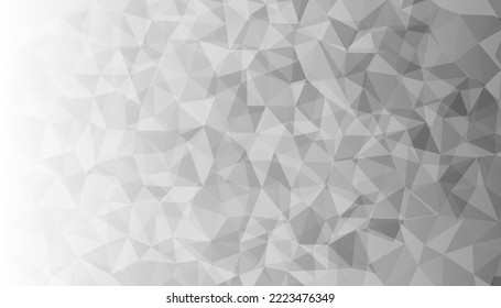 Gray Polygonal Mosaic Background, Low Poly Style, Vector illustration, Business Design Templates.
