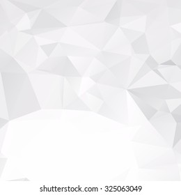 Gray polygonal mosaic background. Low poly style vector illustration