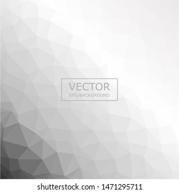 Gray polygonal mosaic background. Used for presentation, information, technology, website, poster, business, work.