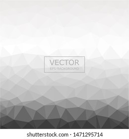 Gray polygonal mosaic background. Used for presentation, information, technology, website, poster, business, work.