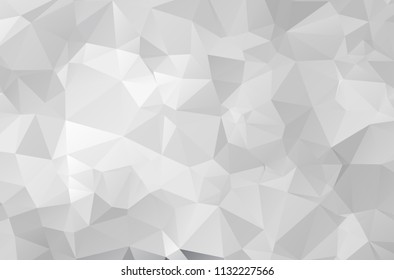 Gray Polygonal Mosaic Paper Background, Vector illustration