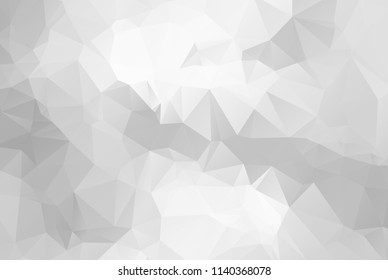 Gray Polygonal Mosaic Paper Background, Vector illustration
