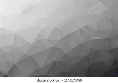 Gray Polygonal Mosaic Paper Background, Vector illustration