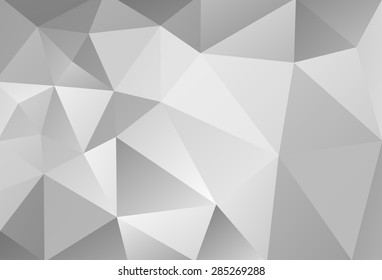 Gray Polygonal Mosaic Paper Background, Vector illustration
