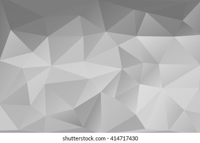 Gray Polygonal Mosaic Paper Background, Vector illustration 