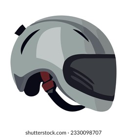 gray protective cycling helmet over white