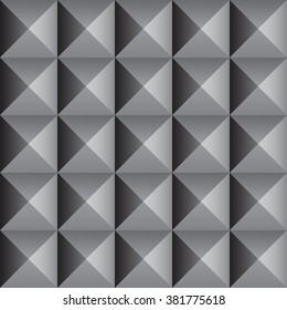 Gray pyramids pattern background. Vector illustration.