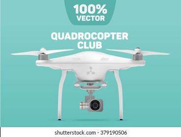 Gray quadrocopter 