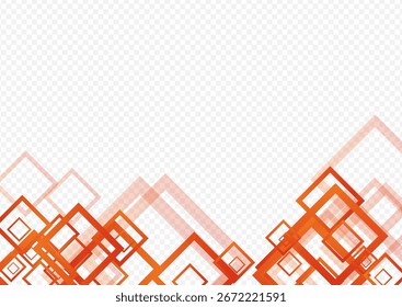 Gray Rectangle Minimal Vector Transparent Background. Mosaic Ornament Illustration. Grey Digital Cover. Yellow Concept Poster.