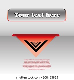 Gray and red business background