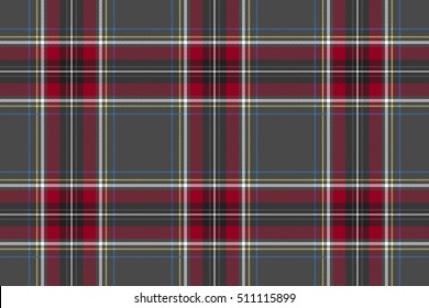 Gray red check texture background seamless pattern
