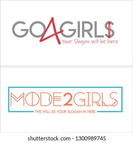 gray red orange blue turquoise combination text initials square logo design concept suitable for beauty fashion retail boutique business industrial 