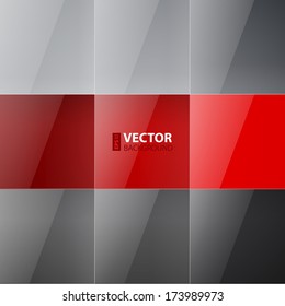 Gray and red squares abstract background. RGB EPS 10 vector illustration