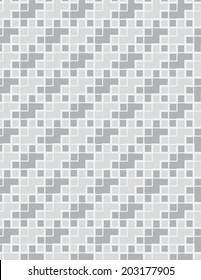 Gray repeating shape pattern with squares and lines