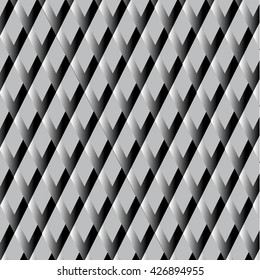 Gray rhombus seamless retro pattern