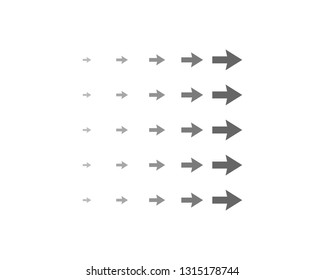 gray right arrow pattern proximity design