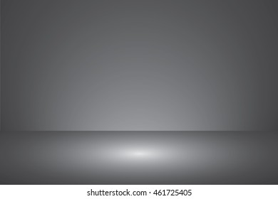 gray room studio background - vector