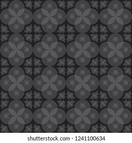 Gray royal pattern. The Seamless vector background