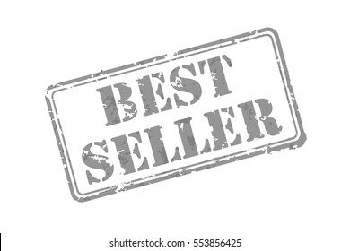 Gray rubber stamp vector illustration. Contains original brushes