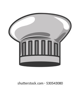 gray scale silhouette with chefs hat
