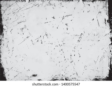 A gray scale vector tracing of a grungy lino print. Ideal for creating artistic textured or aged effects.