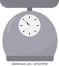 Gray scales, illustration, vector on white background.