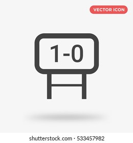 Gray score board icon illustration isolated vector, countdown sign symbol