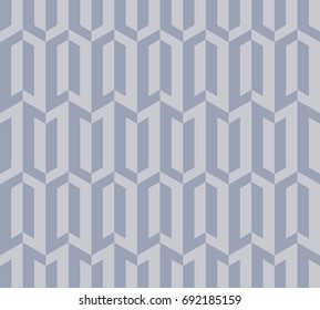 Gray seamless abstract isometric wave pattern; Geometrical simple image background