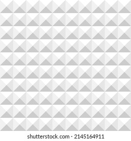 Gray seamless background with triangles and squares texture in tren design. Template for web intro, wallpaper or fabric with 3D pattern.