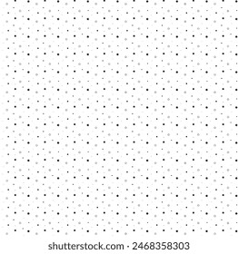 Gray seamless. Far dot pattern on white background. Vector illustration
