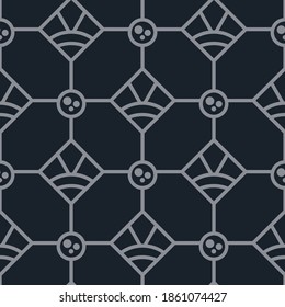 Gray seamless  geometric pattern designs