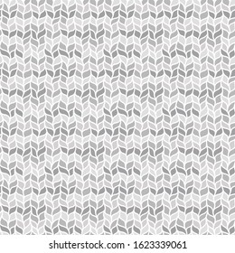 Gray seamless pattern of braids, endless texture, stylized sweater fabric. Texture for web, print, wallpaper, fall winter fashion, textile design, website background,  home decor