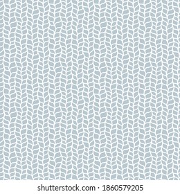 Gray seamless pattern of braids, endless texture, stylized sweater fabric. Texture for web, print, wallpaper,  textile design, website background, home decor
