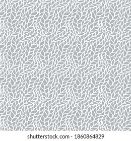 Gray seamless pattern of braids, endless pattern, stylized sweater fabric. Texture for web, print, wallpaper,  textile design, website background, home decor