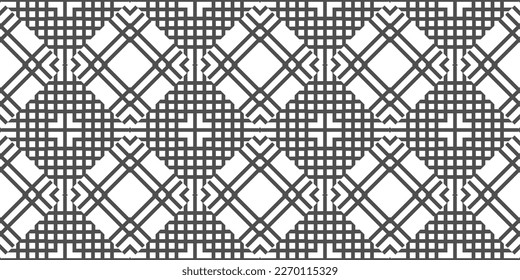 Gray seamless shapes geometric pattern, gray seamless shapes geometric background, editable pattern vector