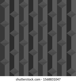 Gray Seamless vector pattern. Abstract geometric background. Monochrome stylish texture eps10