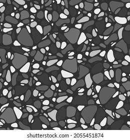 gray seamless vector pattern with chaotic spots. unusual endless background picture.