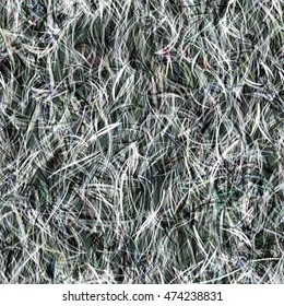 Gray seamless vector texture with strokes. The fibrous background for fabric, printing, packaging paper. Like thread, fibers, hairs, fur