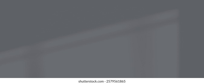 A gray shadow background with a smooth texture. The background is minimalist and modern. The gray color gives the background a sleek look. Minimal soft shadow background vector