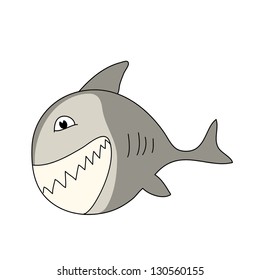 Gray Shark with smile