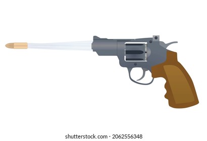 Gray shot gun. vector illustration