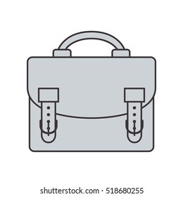 gray silhouette with briefcase executive brown