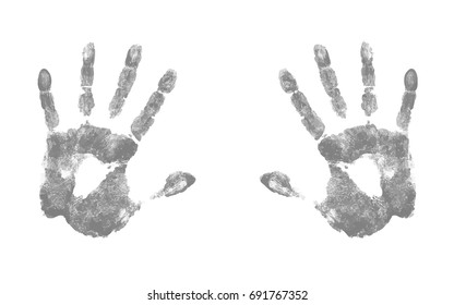 gray silhouette of fingerprints