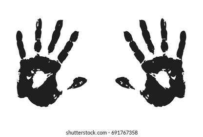 gray silhouette of fingerprints