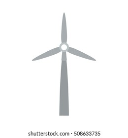 gray silhouette wind power generator