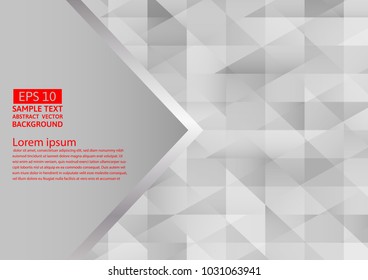 Gray and silver color geometric abstract vector background modern design, Vector illustration