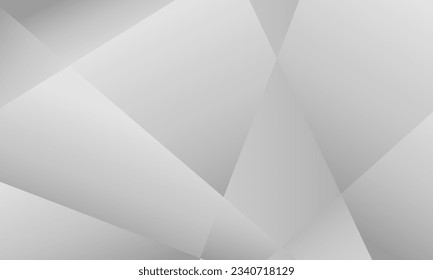 gray silver geometric shapes with soft gradient abstract background